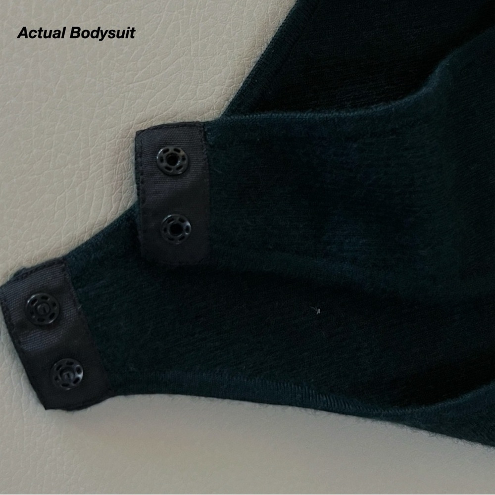 NWOT: SISTER KATIE ANNE HATHAWAY BODYSUIT IN BLACK FOREST (XS) - Picture 7 of 9
